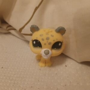 Yellow and Gray Leopard Figurine